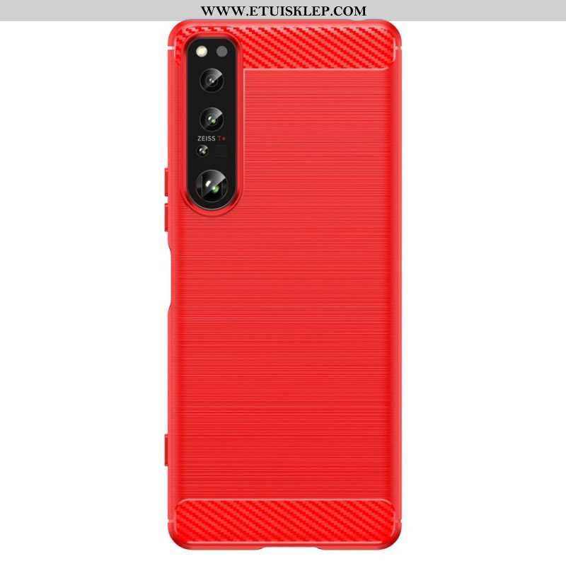 Futerały do Sony Xperia 1 IV Szczotkowane Włókno Węglowe